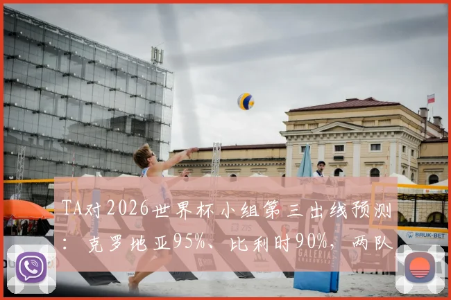 TA对2026世界杯小组第三出线预测：克罗地亚95%、比利时90%，两队晋级前景深度分析